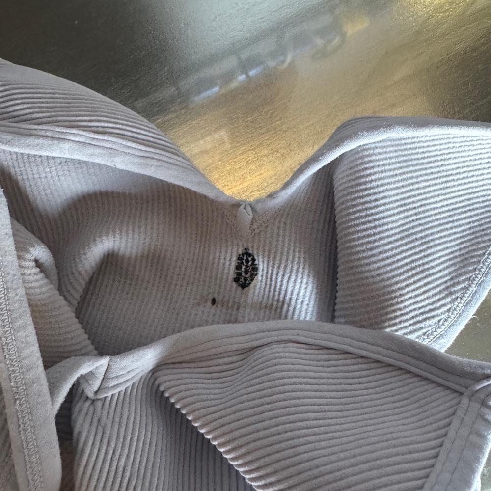 FP Movement Gray Ribbed Crop Top - Picture 3 of 3